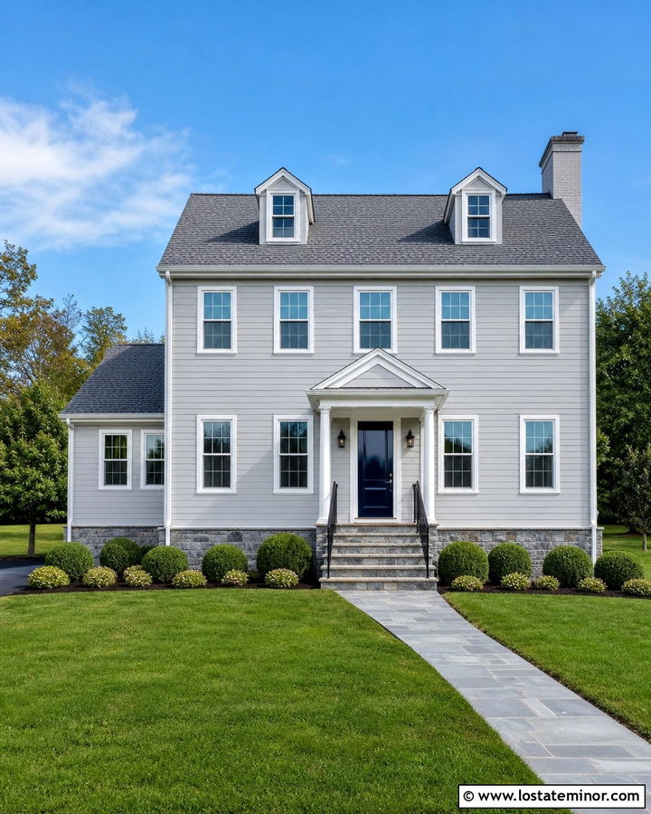 Light Grey House With Cool Grey Roof - 30 Light Grey House Design With Roof Ideas