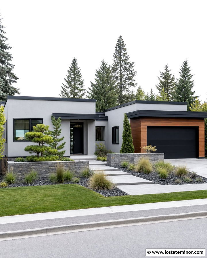 Light Grey House With Flat Roof - 30 Light Grey House Design With Roof Ideas