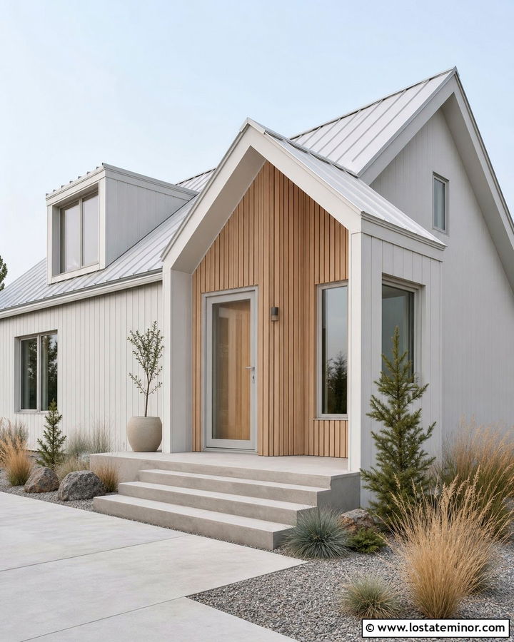 Light Grey House With Grey Storm Door - 30 Light Grey House Design With Storm Door Ideas