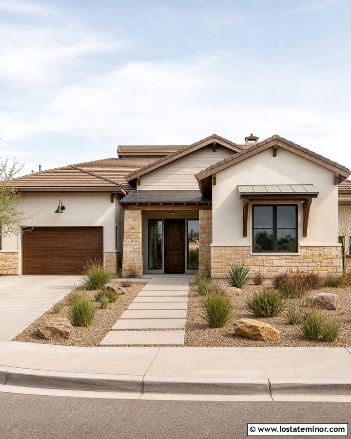 Light Grey House With Sandstone Wainscoting - 30 Light Grey House Design With Wainscoting Ideas