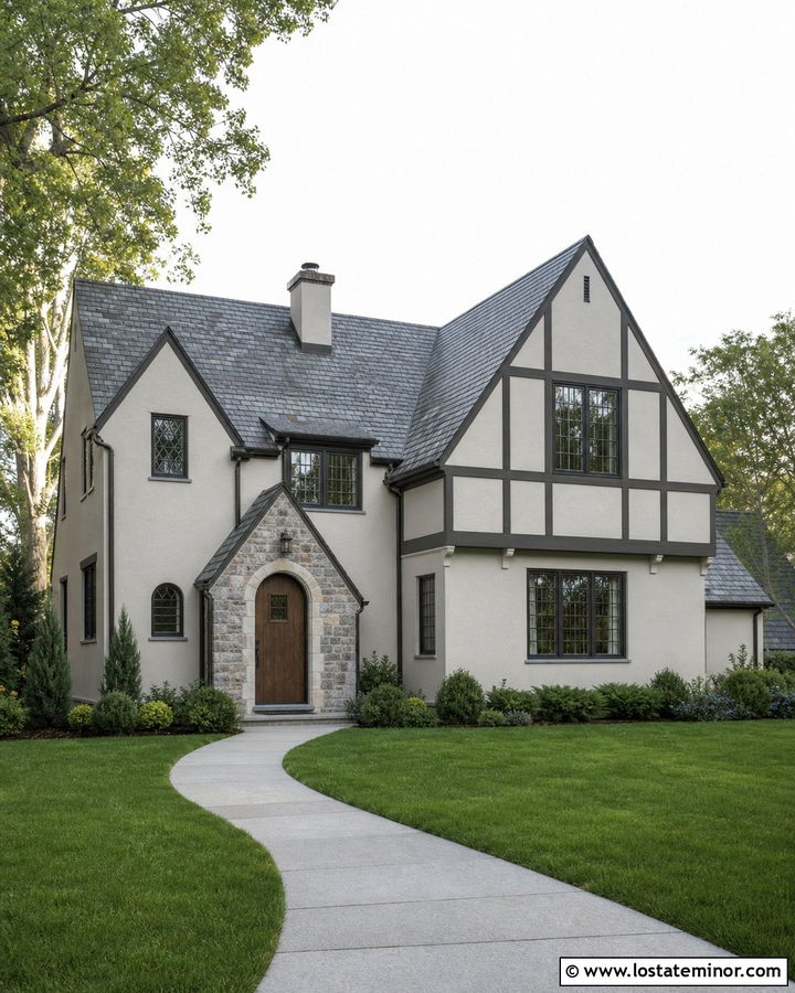 Light Grey House With Slate Roof - 30 Light Grey House Design With Roof Ideas