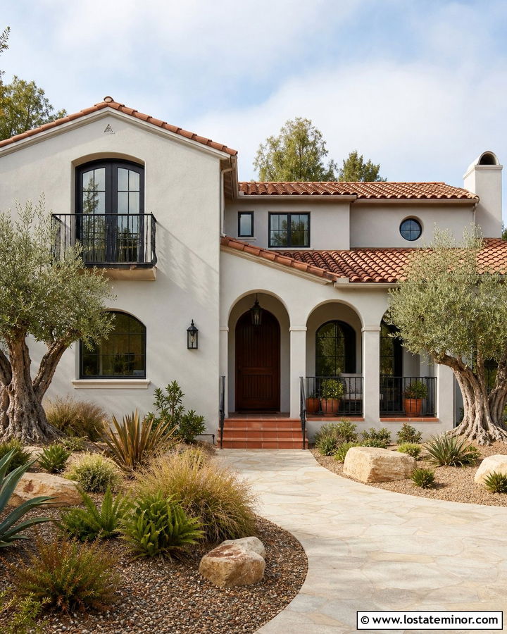 Light Grey House With Terracotta Tile Roof - 30 Light Grey House Design With Roof Ideas