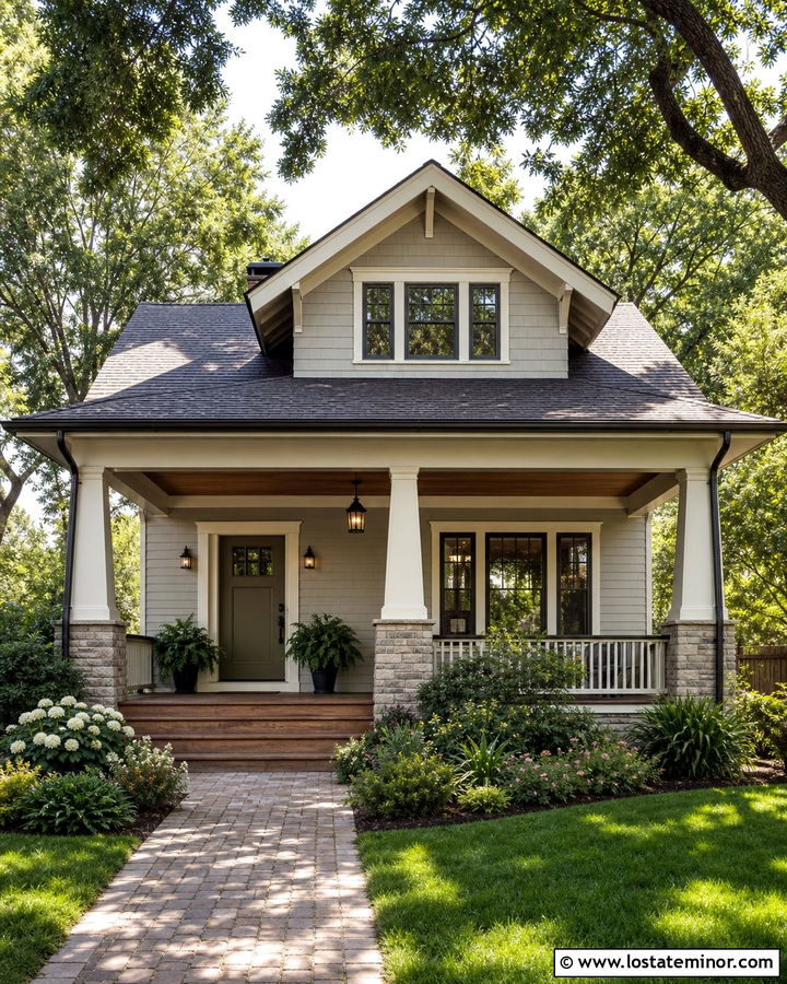 Light Grey House With Warm Grey Roof - 30 Light Grey House Design With Roof Ideas