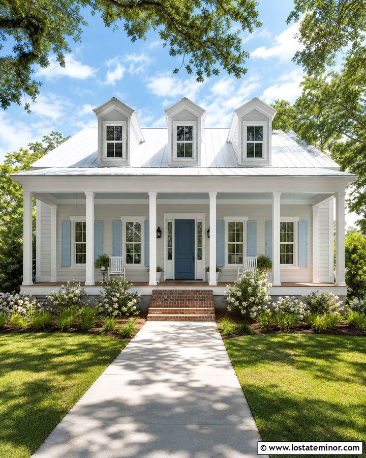 Light Grey House With White Metal Roof - 30 Light Grey House Design With Roof Ideas