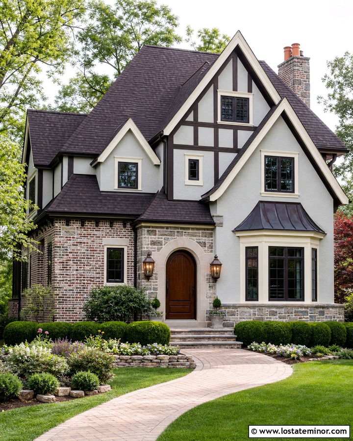 Light Grey Siding With Cream Trim - 30 Light Grey House Design With Siding Ideas