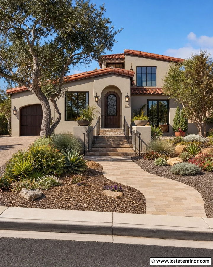 Light Grey Stucco House With Iron Screen Door - 30 Light Grey House Design With Screen Door Ideas