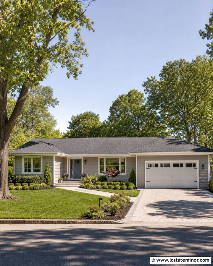 Light Taupe Siding With Charcoal Roof - 30 Taupe House Design With Siding Ideas