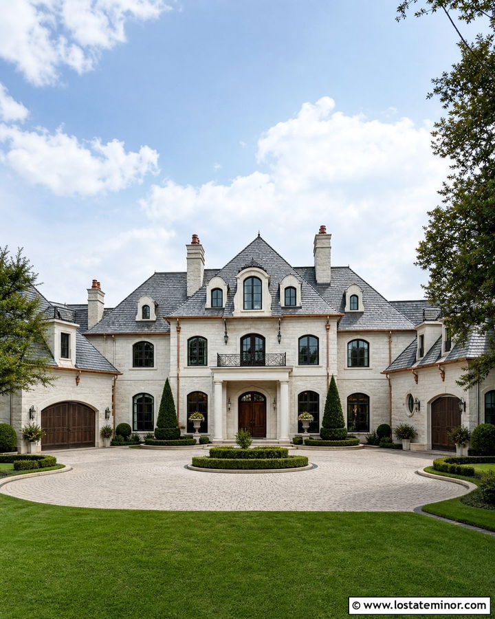Luxury Stone House With Multiple Dormers - 30 Stone House Design With Dormers Ideas