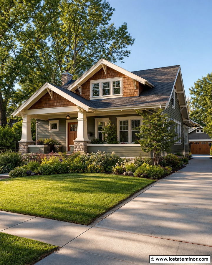 Moss Green Bungalow With Cedar Shake - 30 Moss Green House Design With Cedar Shake Ideas