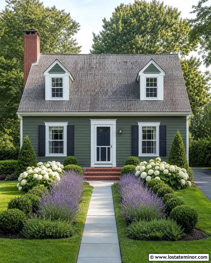 Moss Green Cape Cod With Storm Screen Door - 30 Moss Green House Design With Screen Door Ideas
