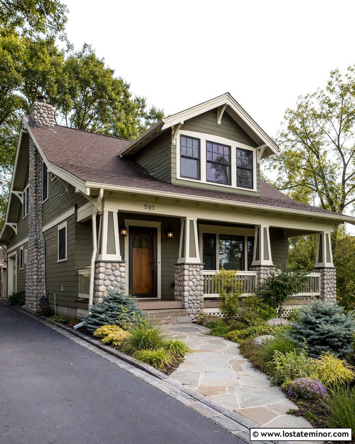Moss Green House With Bronze Storm Door - 30 Moss Green House Design With Storm Door Ideas