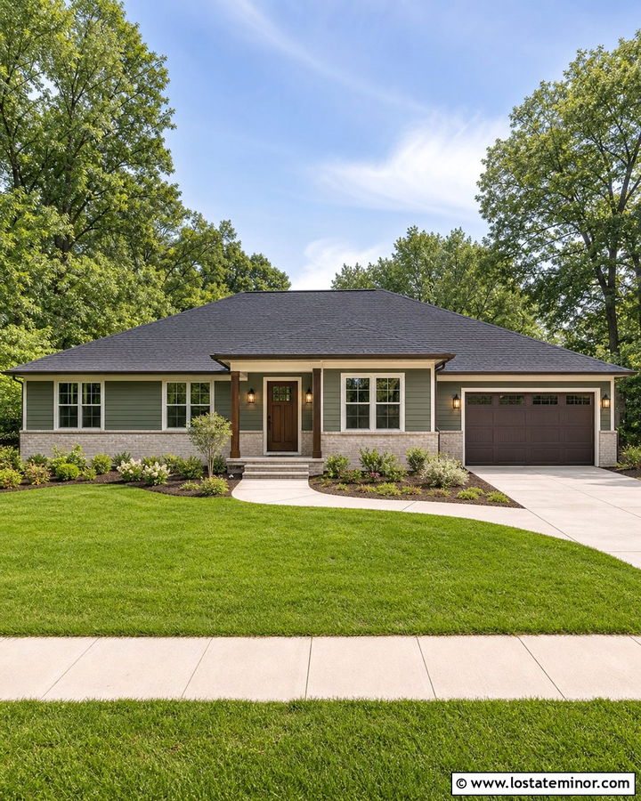 Moss Green House With Hip Roof - 30 Moss Green House Design With Roof Ideas