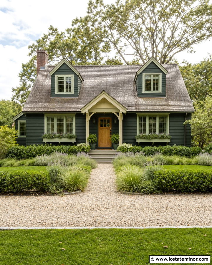 Moss Green House With Sage Window Frames - 30 Moss Green House Design With Window Frames Ideas