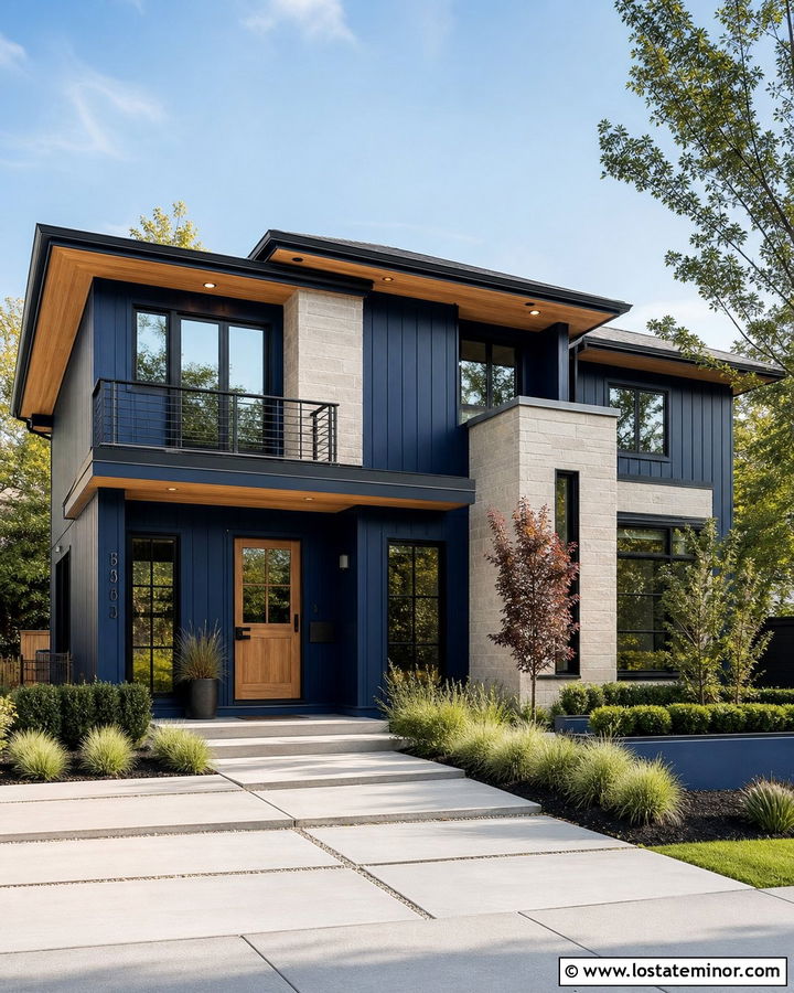 Navy Blue House With Dutch Door And Black Trim - 30 Navy Blue House Design With Dutch Door Ideas