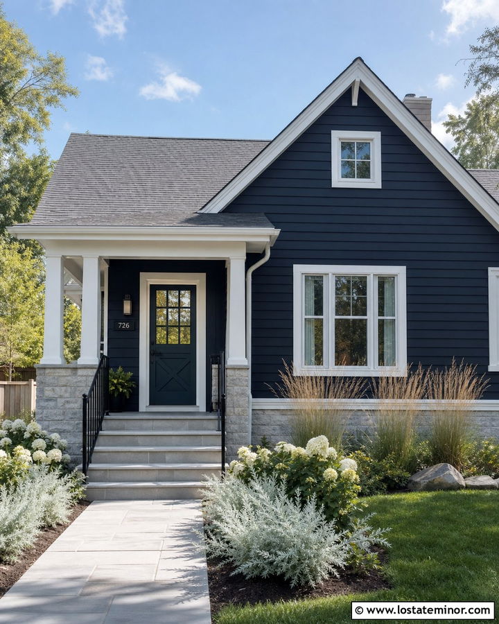 Navy Blue House With Teal Dutch Door - 30 Navy Blue House Design With Dutch Door Ideas