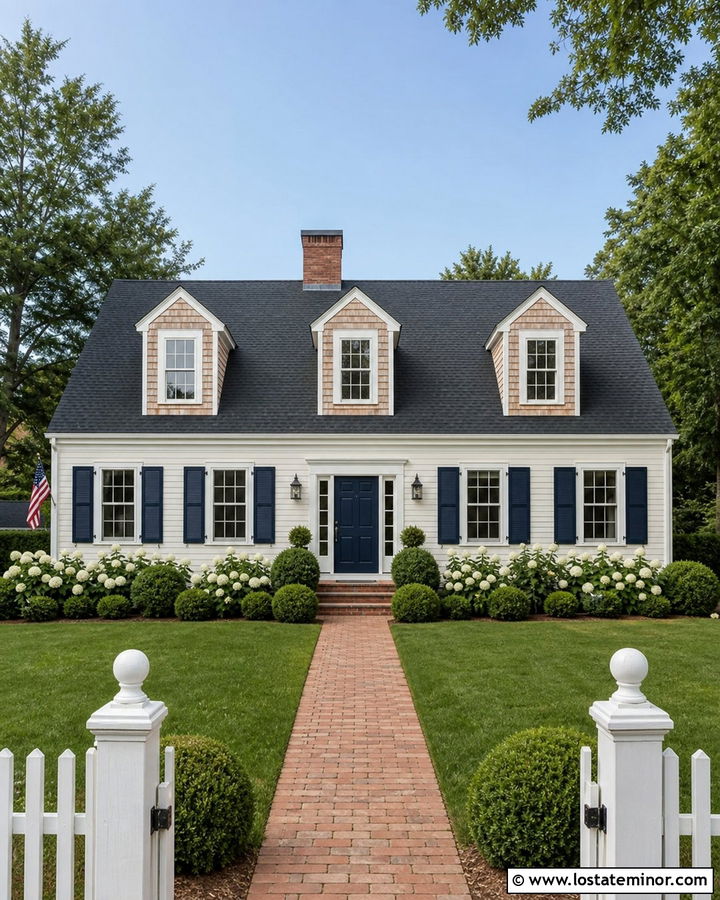 Off White Cape Cod With Cedar Shake Dormers - 30 Off White House Design With Cedar Shake Ideas