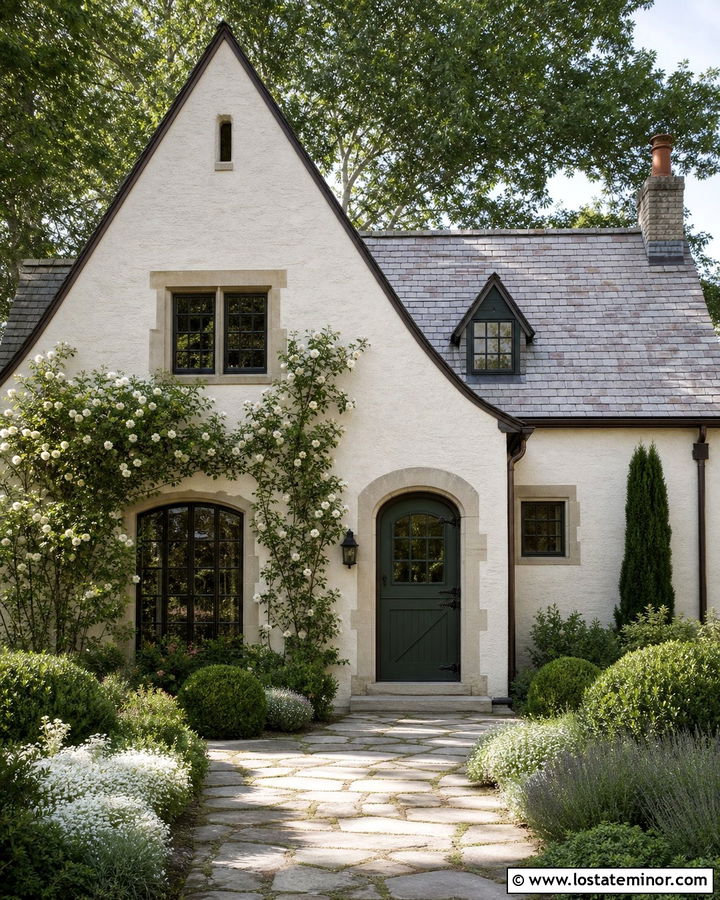 Off White House With Arched Dutch Door - 30 Off White House Design With Dutch Door Ideas