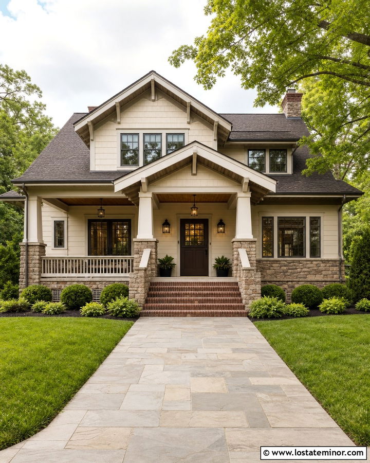 Off White House With Brown Dutch Door - 30 Off White House Design With Dutch Door Ideas