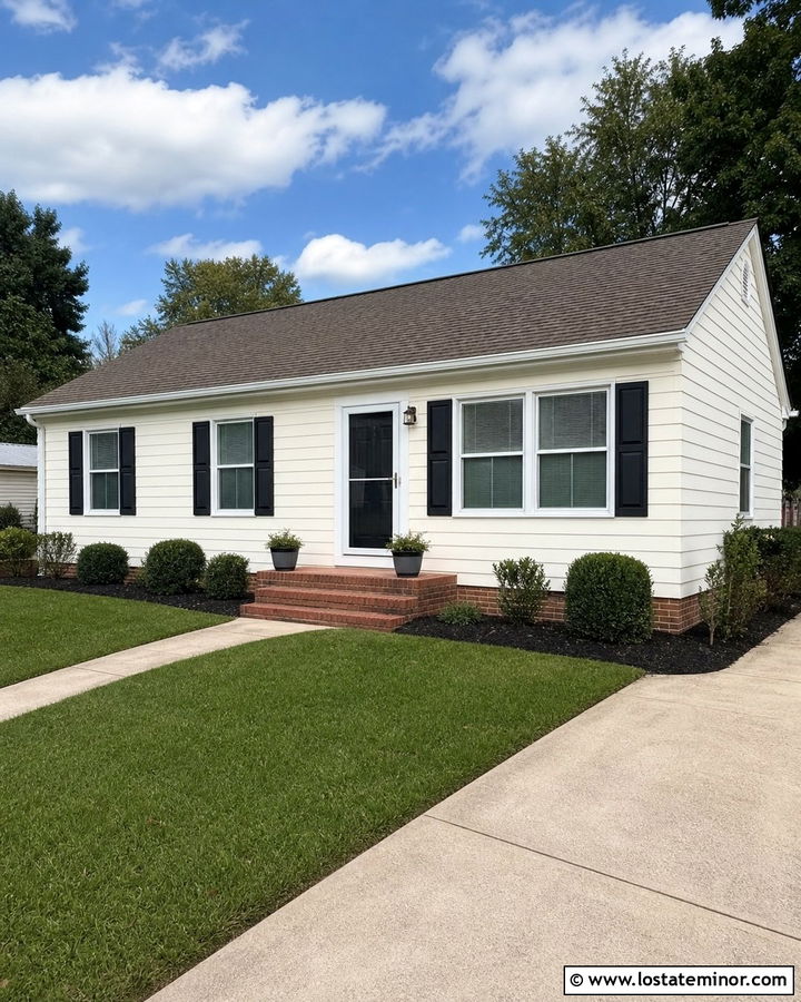 Off White House With Budget White Storm Door Update - 30 Off White House Design With Storm Door Ideas