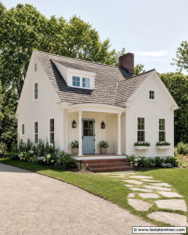 Off White House With Dutch Screen Door - 30 Off White House Design With Screen Door Ideas