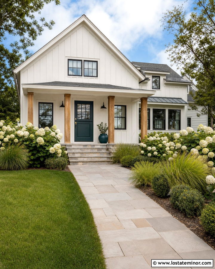 Off White House With Teal Dutch Door - 30 Off White House Design With Dutch Door Ideas
