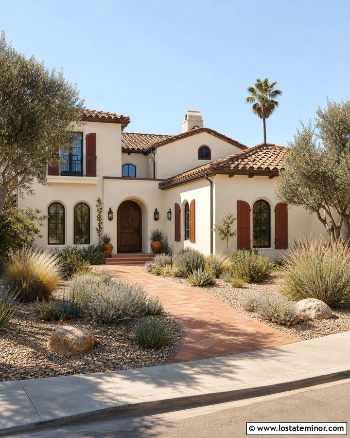 Off White House With Terracotta Shutters - 30 Off White House Design With Shutters Ideas