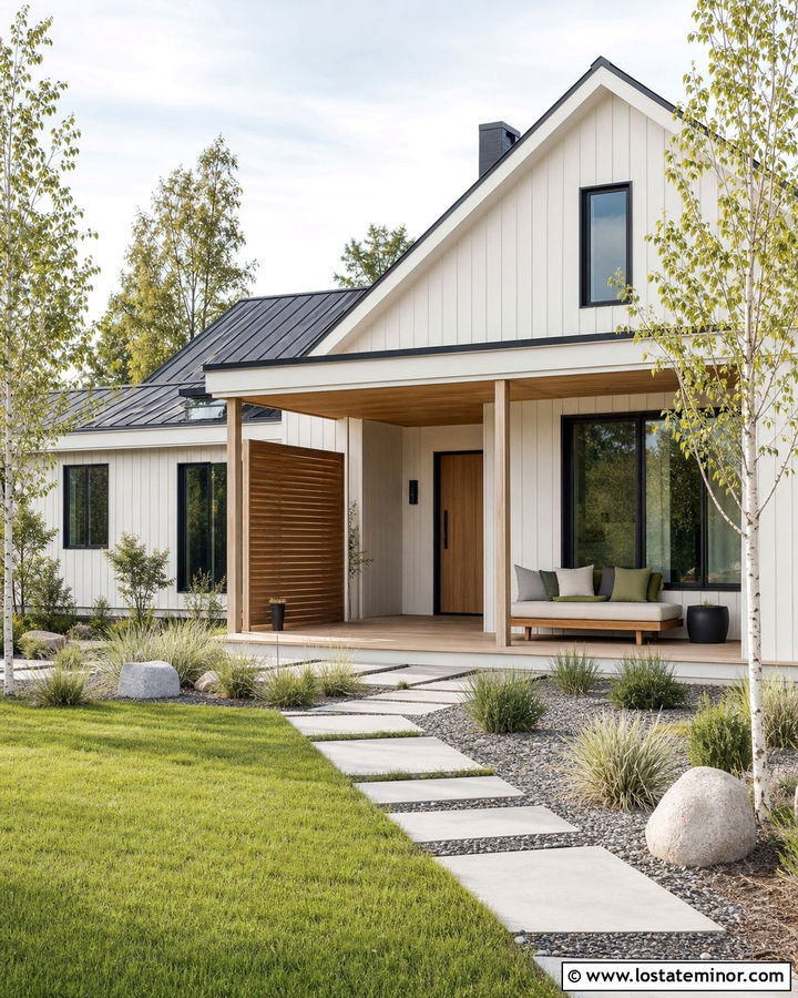 Off White Scandinavian House With Minimal Daybed - 30 Off White House Design With Daybed Ideas