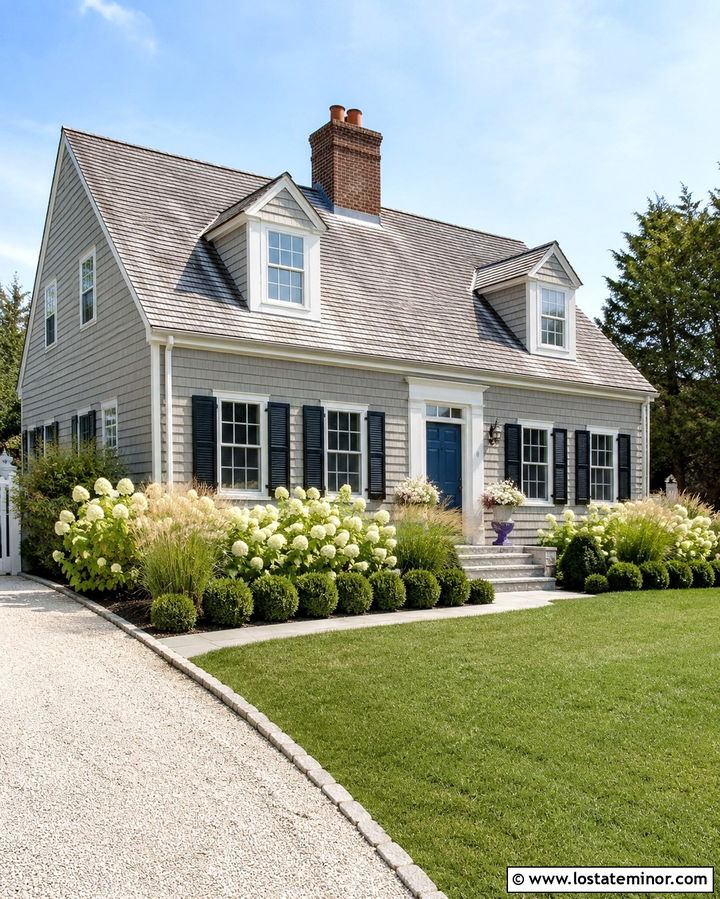 Olive Green Cape Cod Siding With White Windows - 30 Olive Green House Design With Siding Ideas