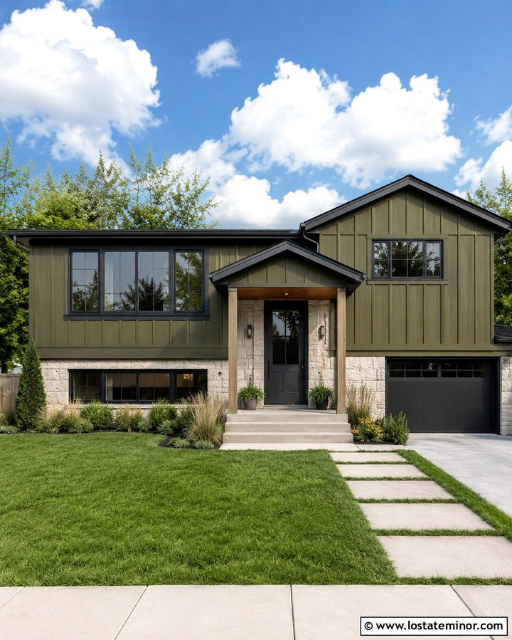 Olive Green House With Charcoal Trim - 30 Olive Green House Design With Dutch Door Ideas