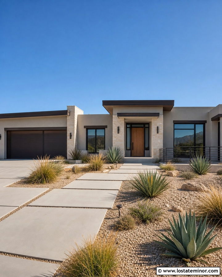 River Reflections Greige House With Bronze Trim - 30 Greige House Design With Trim Ideas