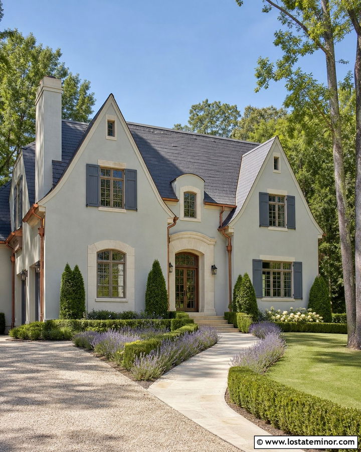 Sage Green French Country House With Dormers - 30 Sage Green House Design With Dormers Ideas