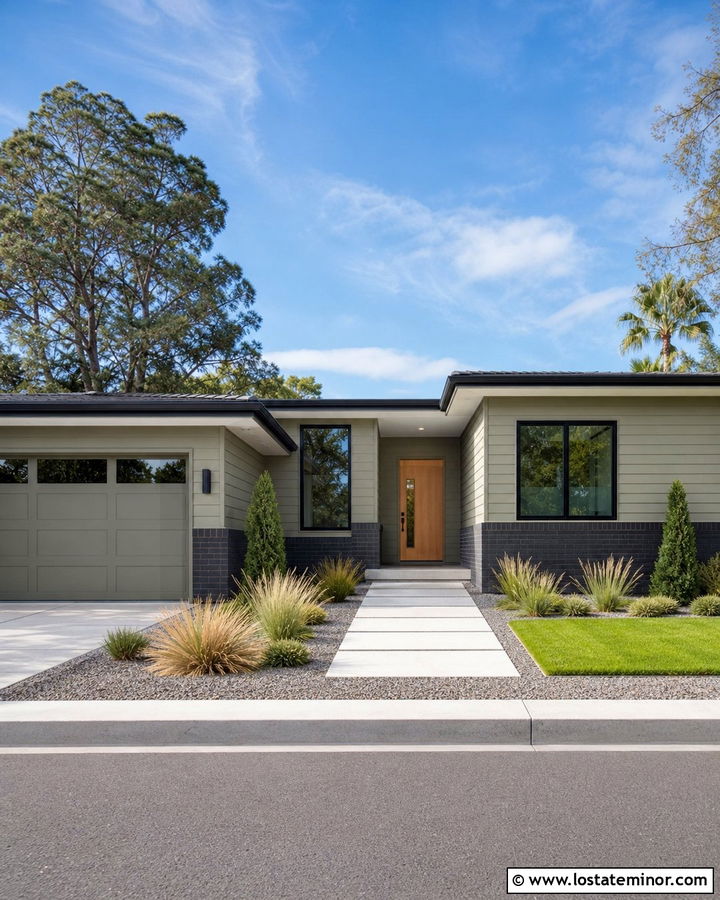 Sage Green House With Black Brick Wainscoting - 30 Sage Green House Design With Wainscoting Ideas