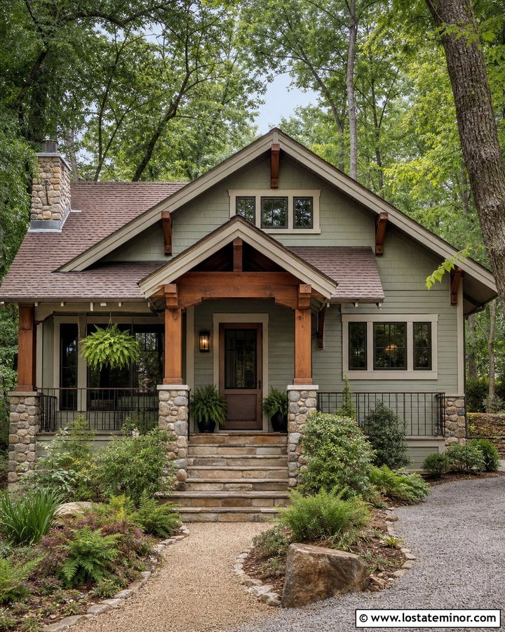 Sage Green House With Bronze Screen Storm Door - 30 Sage Green House Design With Storm Door Ideas