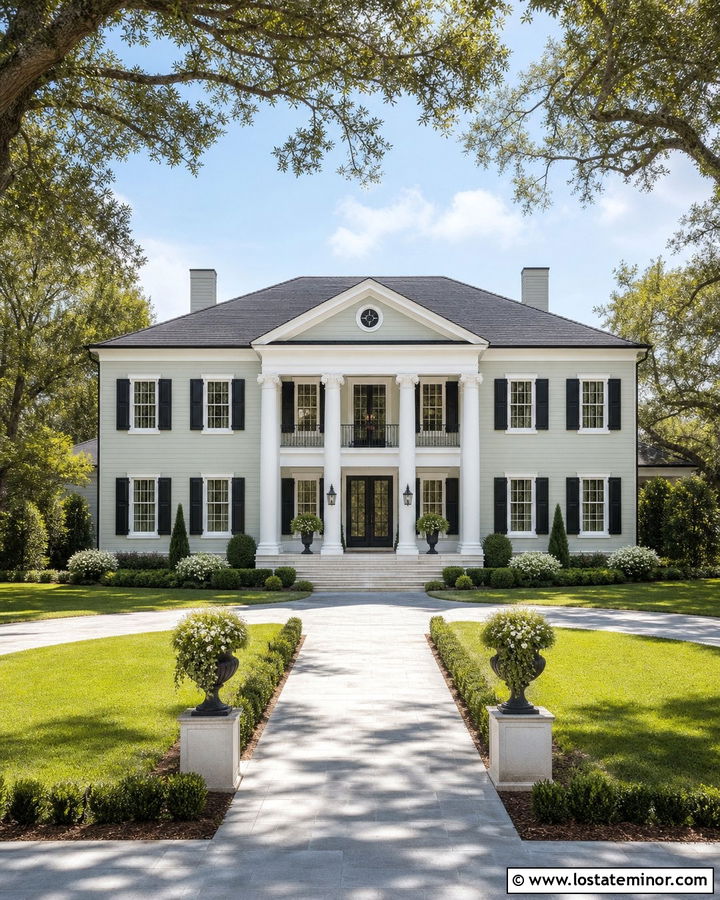 Sage Green House With Double Storm Doors - 30 Sage Green House Design With Storm Door Ideas