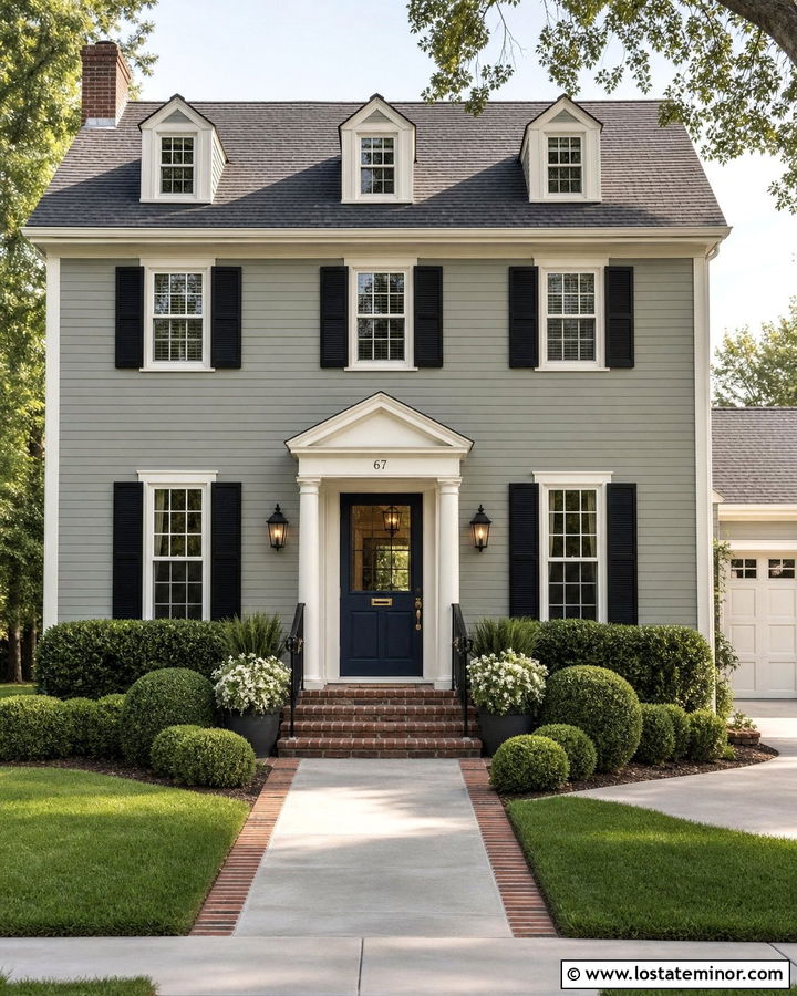 Sage Green House With Dutch Door And Brick Steps - 30 Sage Green House Design With Dutch Door Ideas