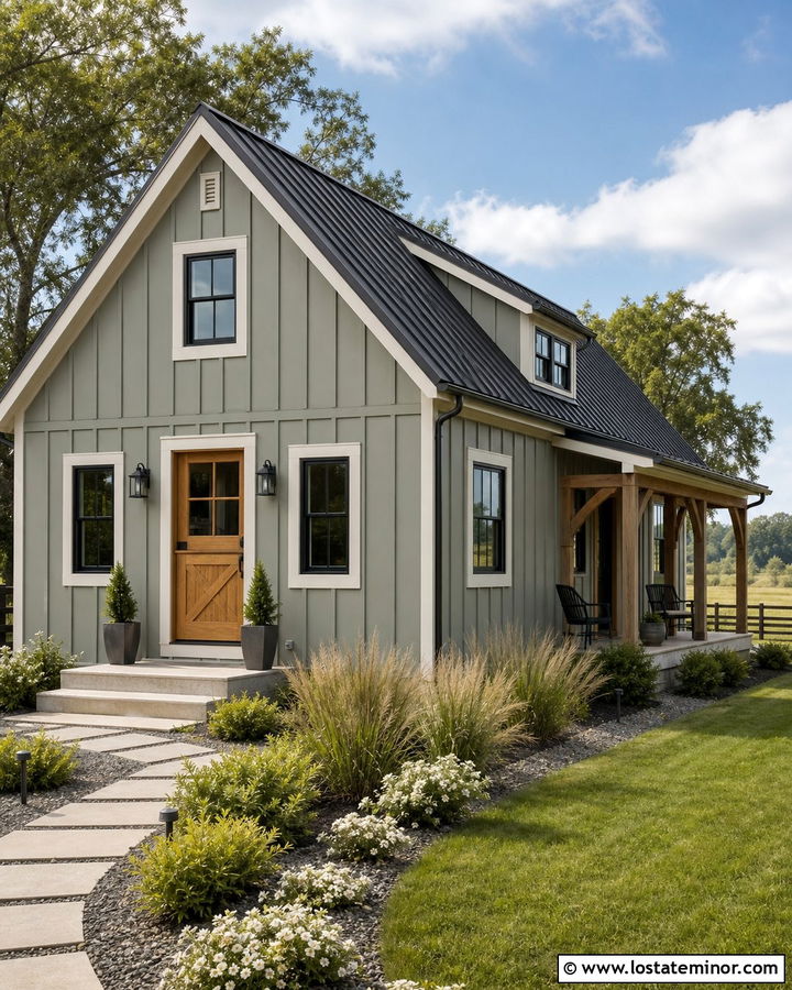Sage Green House With Dutch Door And Metal Roof - 30 Sage Green House Design With Dutch Door Ideas