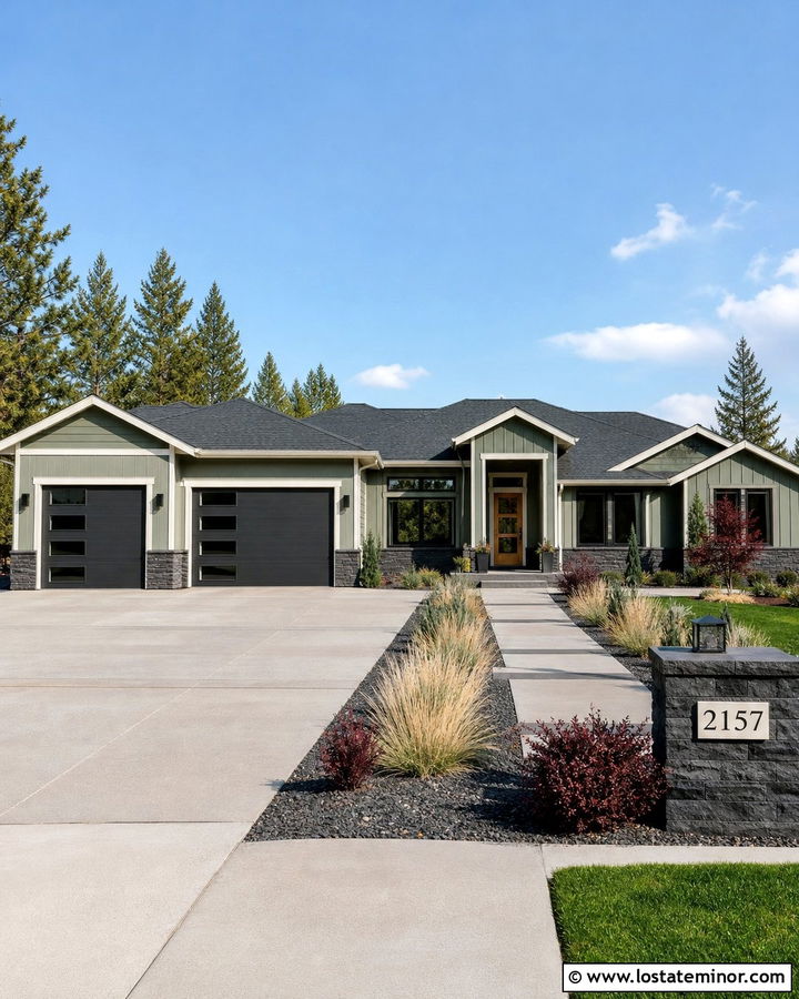 Sage Green House With Gray Green Roof - 30 Sage Green House Design With Roof Ideas