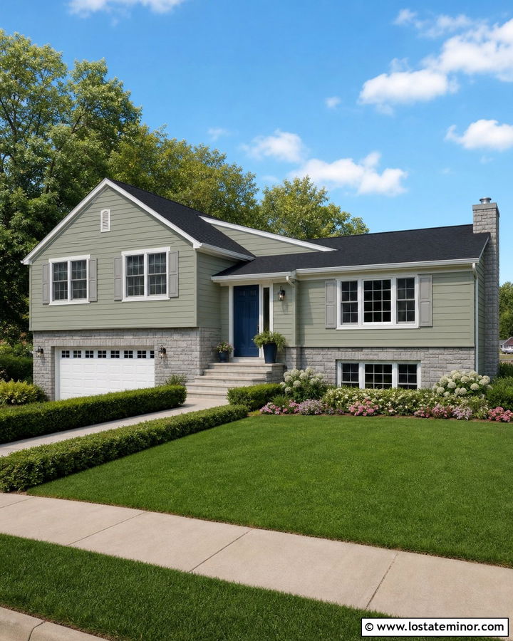 Sage Green House With Light Gray Shutters - 30 Sage Green House Design With Shutters Ideas