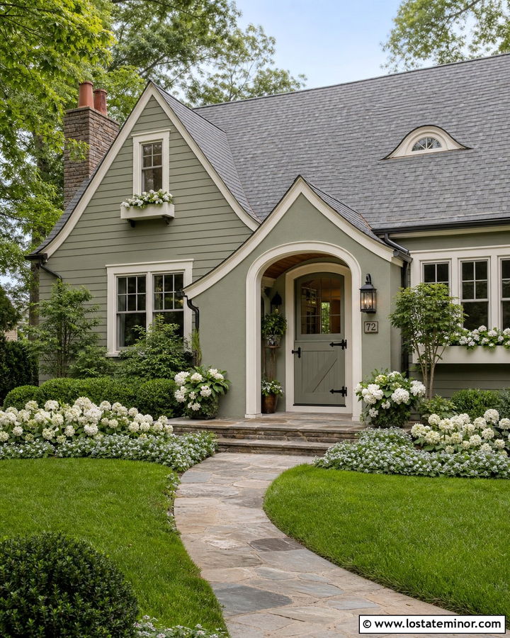 Sage Green House With Matching Dutch Door - 30 Sage Green House Design With Dutch Door Ideas