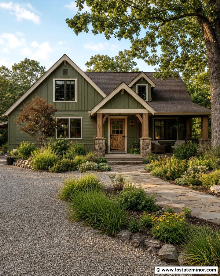 Sage Green House With Rustic Dutch Door - 30 Sage Green House Design With Dutch Door Ideas