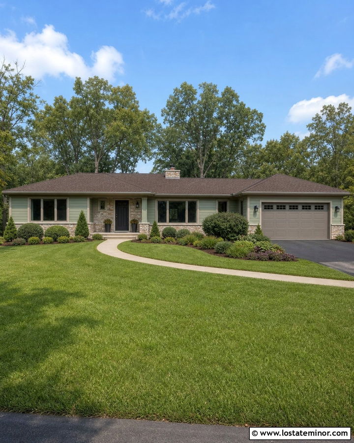 Sage Green House With Taupe Window Frames - 30 Sage Green House Design With Window Frames Ideas