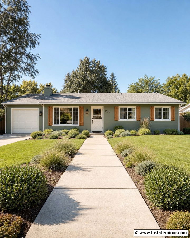 Sage Green Ranch House With Glass Dutch Door - 30 Sage Green House Design With Dutch Door Ideas