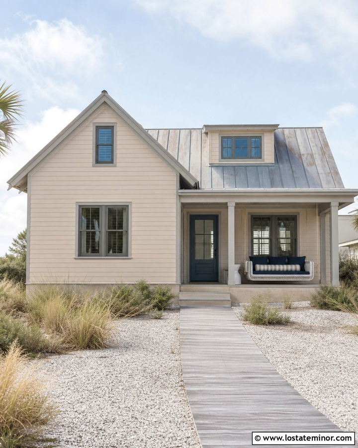 Sand Beach House With Rope Daybed - 30 Sand House Design With Daybed Ideas