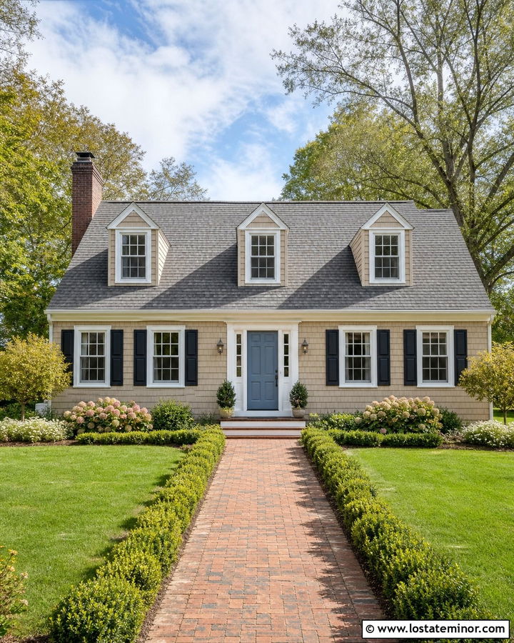 Sand Cape Cod House With Gray Shingles - 30 Sand House Design With Shingles Ideas