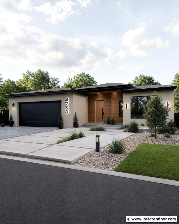 Sand Contemporary House With Illuminated Numbers - 30 Sand House Design With House Numbers Ideas