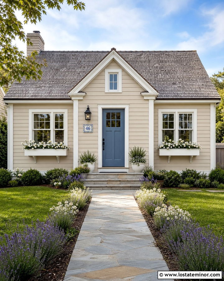 Sand Cottage With Ceramic Tile Numbers - 30 Sand House Design With House Numbers Ideas