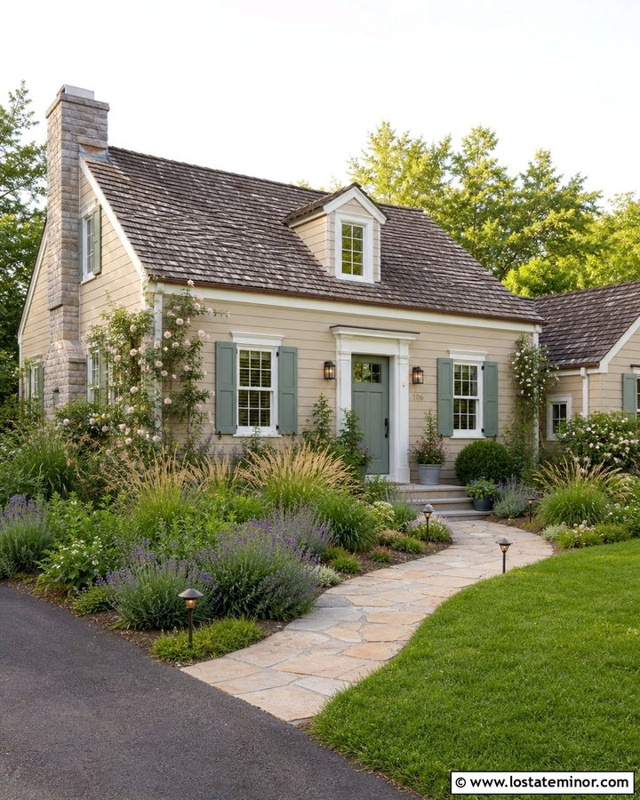 Sand Cottage With Path Light Fixtures - 30 Sand House Design With Light Fixtures Ideas