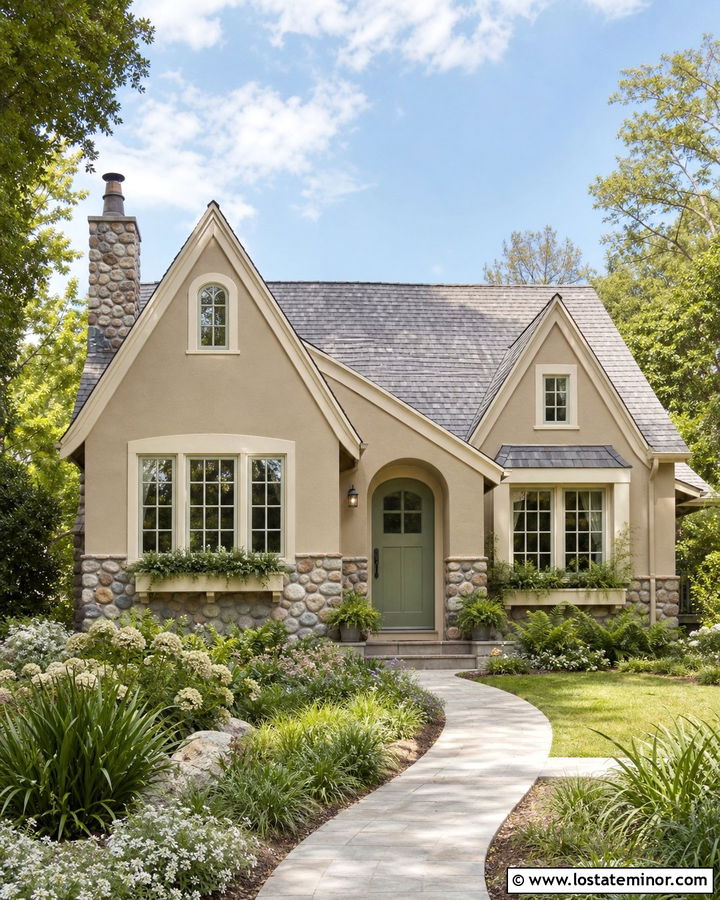 Sand Cottage With River Rock Wainscoting - 30 Sand House Design With Wainscoting Ideas