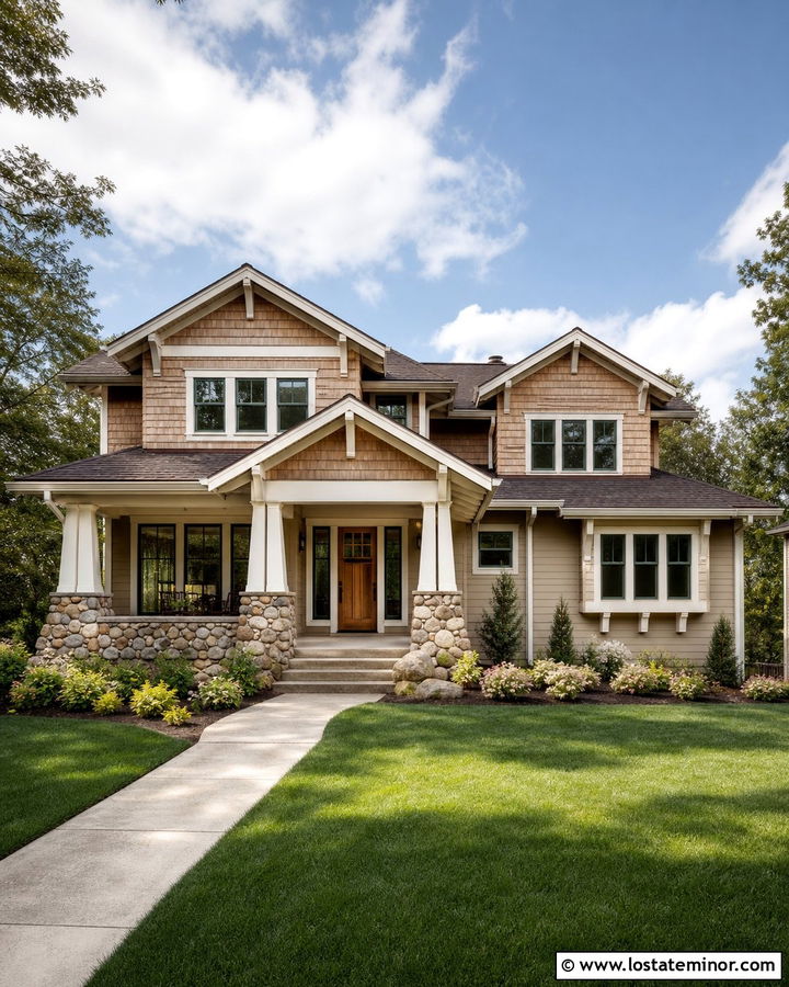 Sand Craftsman With Cedar Shake Siding - 30 Sand House Design With Cedar Shake Ideas