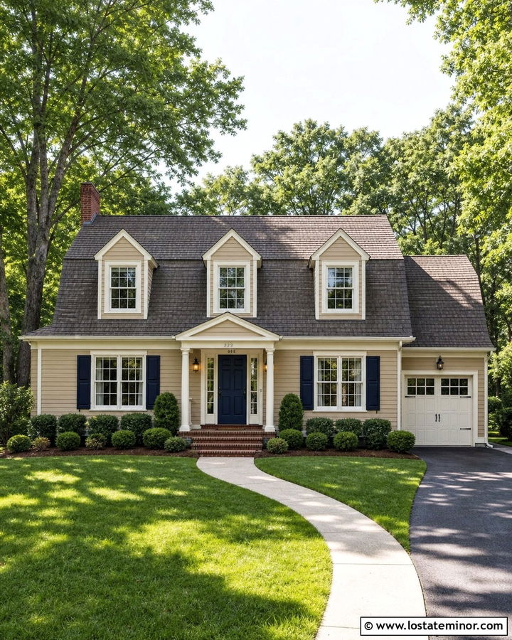 Sand Dutch Colonial With Gambrel Dormers - 30 Sand House Design With Dormers Ideas